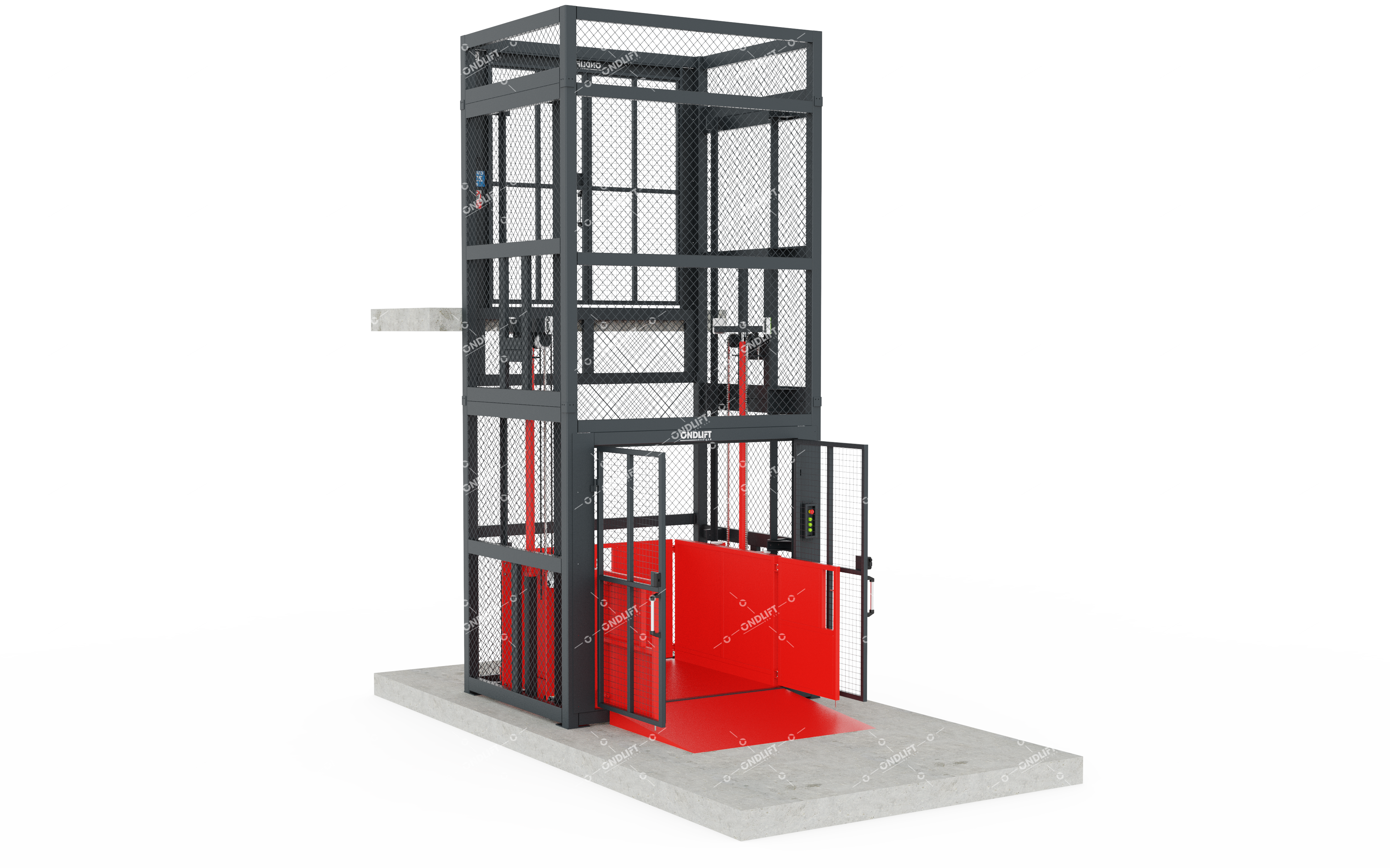 Double Column Goods Lift